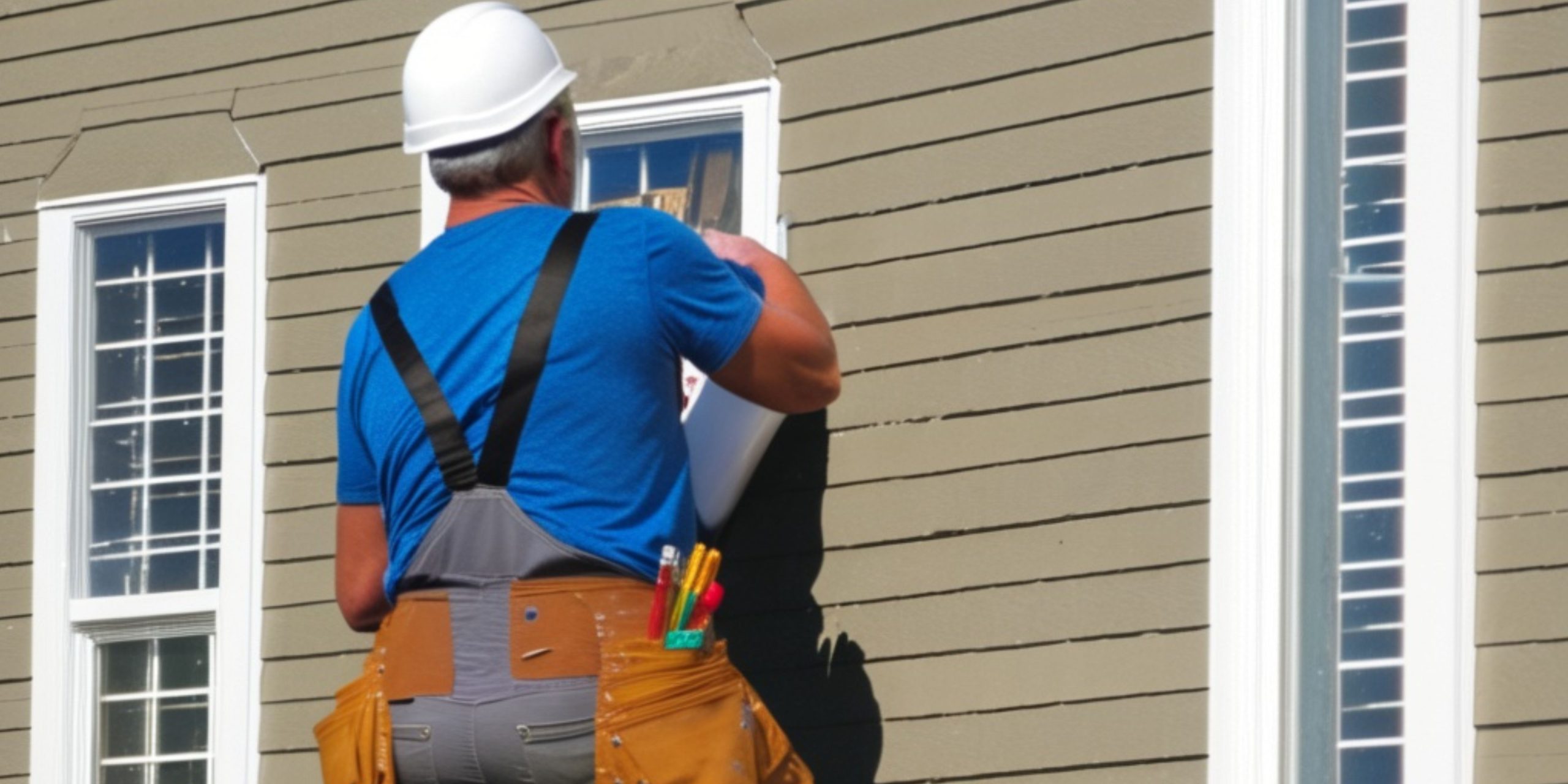 A house with vinyl siding being painted, illustrating the process of painting vinyl siding and demonstrating whether it's a viable option for home improvement.